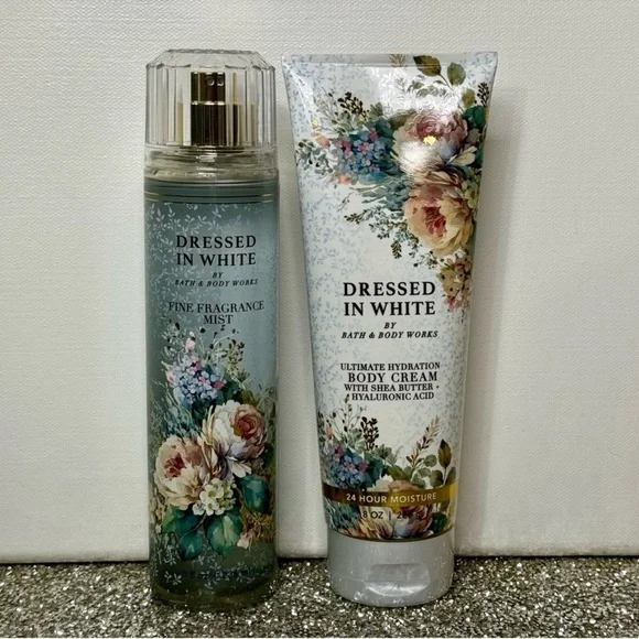Bath and Body Works Dressed in White Wedding Gift Set Body Care NWT - Picture 2 of 4